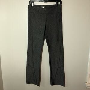 North Face womens M charcoal grey flash dry leggings pants flare leg gorpcore